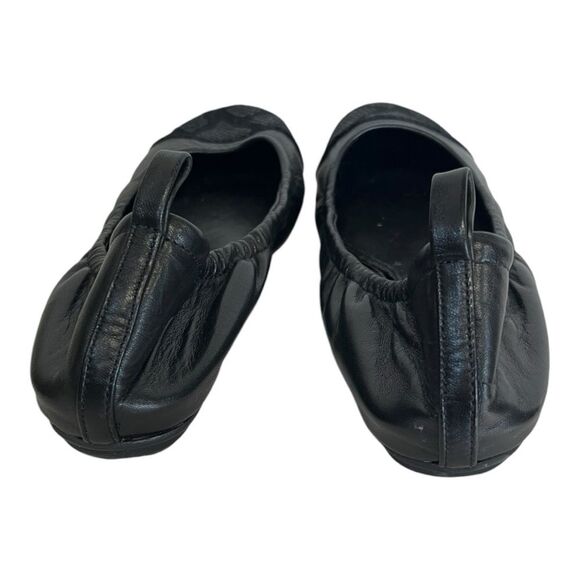 Judith Ripka | Black Leather Slip on Alberta Flats 7.5 - Picture 5 of 7